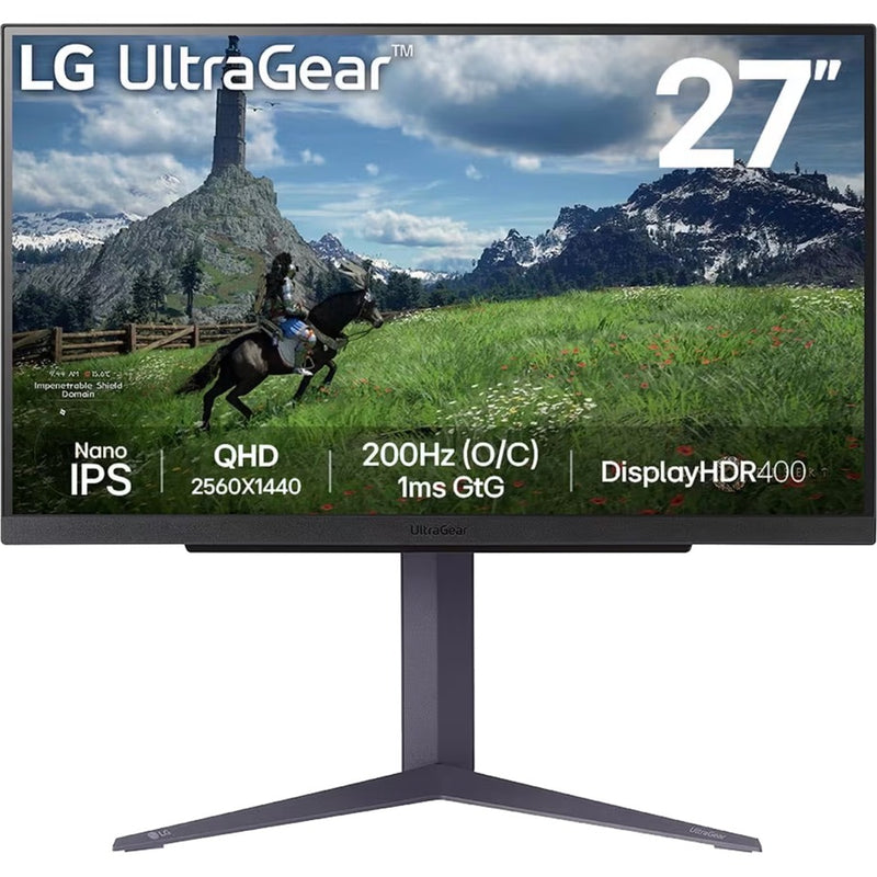 Lg ultragear 27gs85q-b 27 gaming monitor (zwart, 2x hdmi, displayport, 2x usb-a, usb-b, 200 hz (oc))