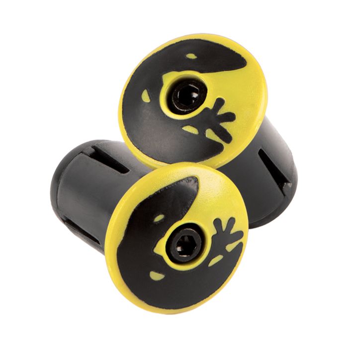 Lizard skins dsp bar tape plugs - viper yellow