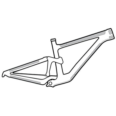 Lizard skins clear protective frame wrap - frame kit