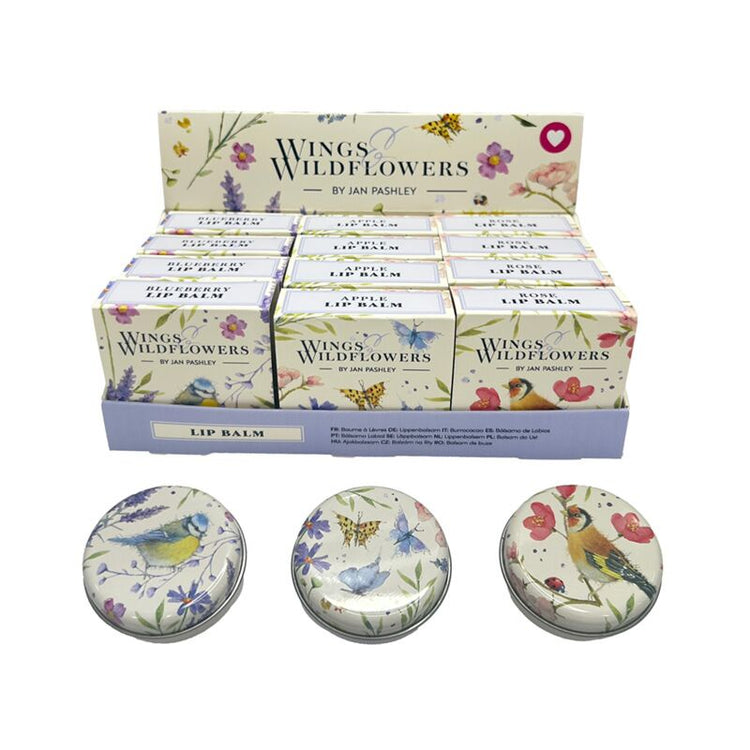 Jan pashley wings wildflowers lipbalsem in blik