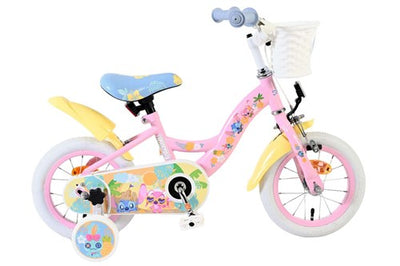 Disney stitch 12 fiets roze 20525