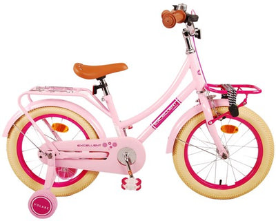 Volare Excellent Kinderfiets - Meisjes - 16 inch - Roze - 95% afgemonteerd