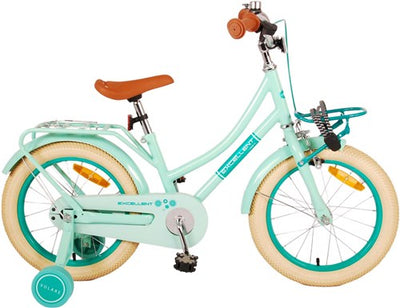 Volare Excellent Kinderfiets - Meisjes - 16 inch - Groen - 95% afgemonteerd