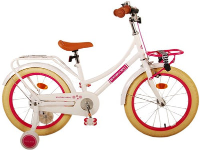 Volare Excellent Kinderfiets - Meisjes - 18 inch - Wit - 95% afgemonteerd