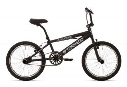 Tornado 20 inch freestyle fiets mat zwart 2000032
