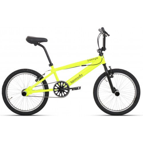 Tornado 20 inch freestyle fiets neon geel 200034