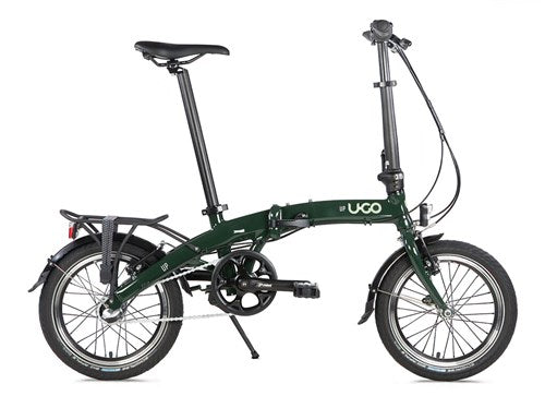 Ugo u.go vouwfiets 16 inch go i3 nexus 3 vrijloop moss green