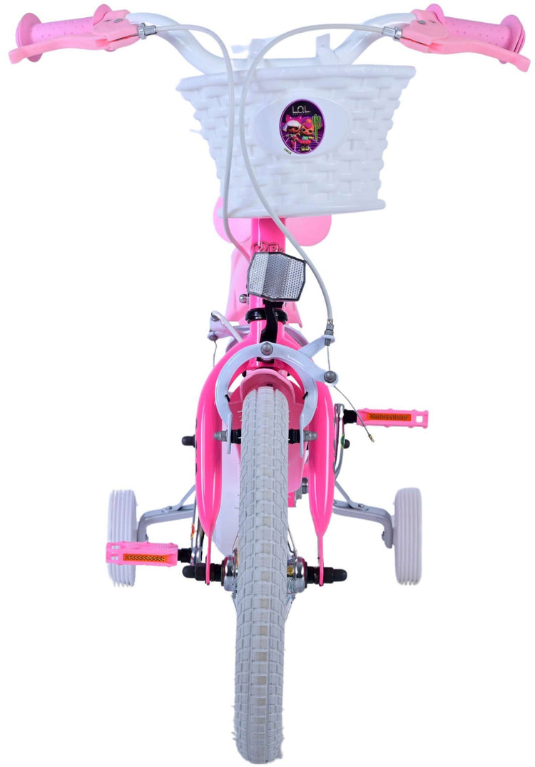 Lol surprise kinderfiets - meisjes - 14 inch - roze - twee handremmen