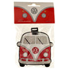 Volkswagen busje vw t1 rood pvc kofferlabel