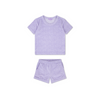 Leopard | lila meisjes set strand - muslin