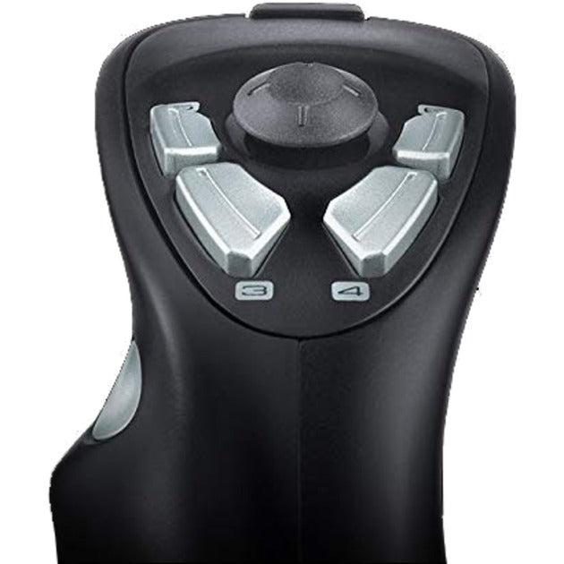 Logitech g extreme 3d pro joystick (zwart zilver)