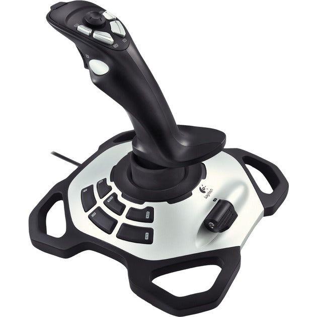 Logitech g extreme 3d pro joystick (zwart zilver)