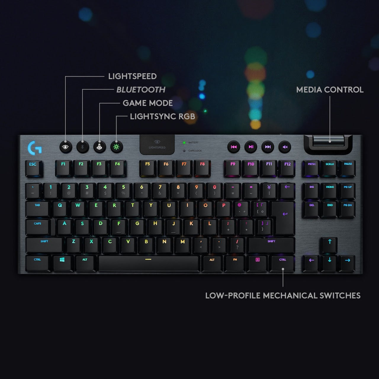 Logitech G915 TKL LIGHTSPEED Wireless RGB Mechanical Gaming