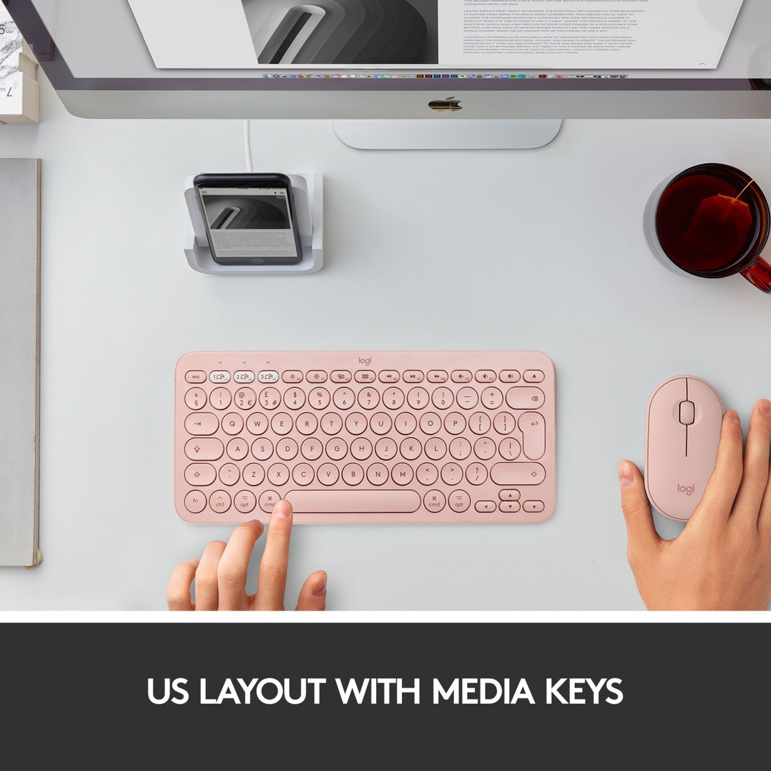 Logitech K380 for Mac Multi-Device Bluetooth Keyboard Roz