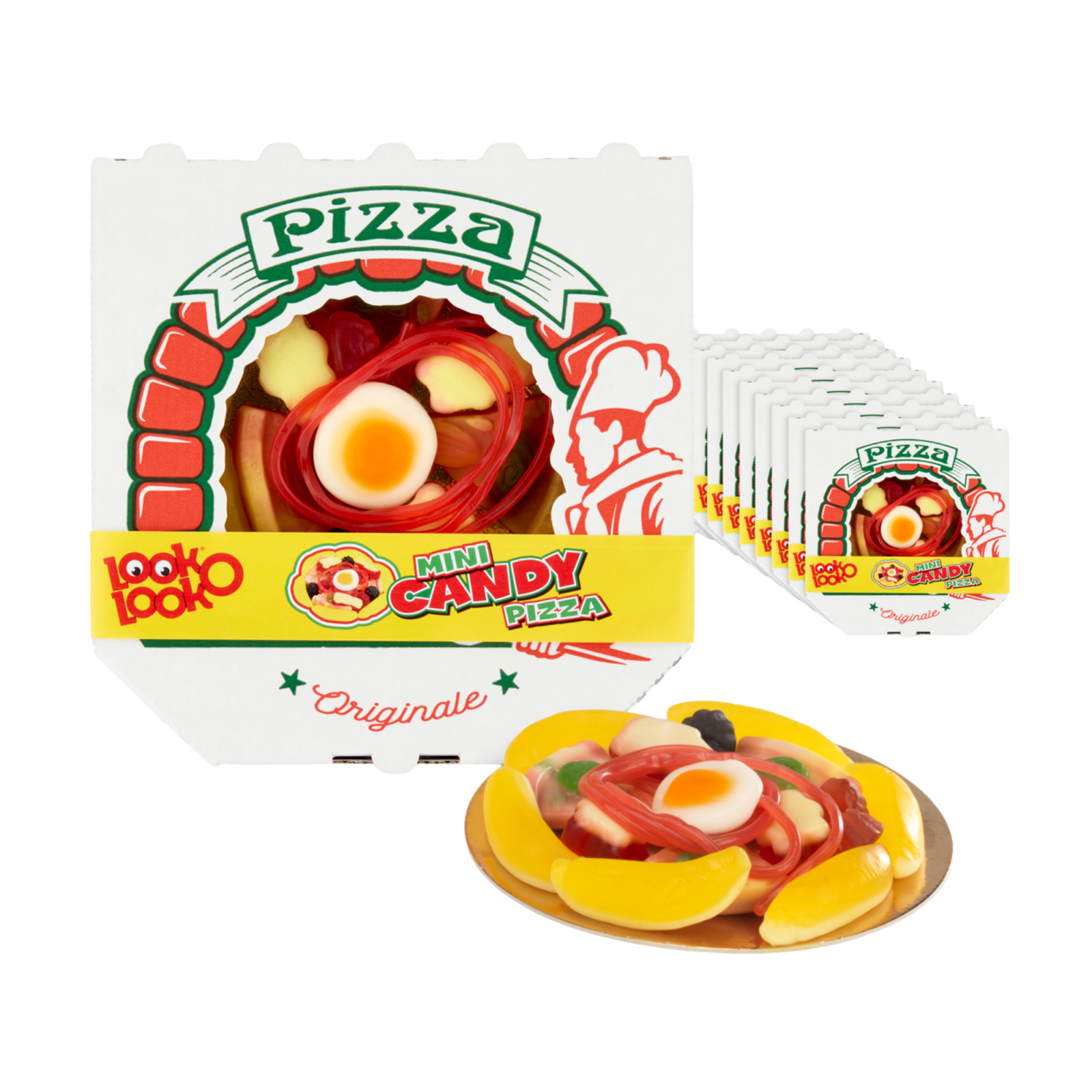 Look o look look-o-look mini candy pizza (10x 85gr)