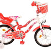 Volare Lovely Kinderfiets - Meisjes - 16 inch - Rood Wit - Twee Handremmen