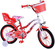 Volare Lovely Kinderfiets Meisjes 16 inch Rood Wit - afbeelding 2