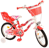 Volare Lovely Kinderfiets - Meisjes - 16 inch - Rood Wit - Twee Handremmen - afbeelding 2
