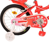 Volare Lovely Kinderfiets - Meisjes - 16 inch - Rood Wit - Twee Handremmen - afbeelding 3
