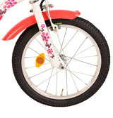 Volare Lovely Kinderfiets - Meisjes - 16 inch - Rood Wit - Twee Handremmen - afbeelding 5