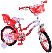 Volare Lovely Kinderfiets Meisjes 16 inch Rood Wit - afbeelding 6