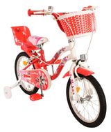 Volare Lovely Kinderfiets - Meisjes - 16 inch - Rood Wit - Twee Handremmen - afbeelding 7