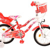 Volare Lovely Kinderfiets - Meisjes - 16 inch - Rood Wit - Twee Handremmen