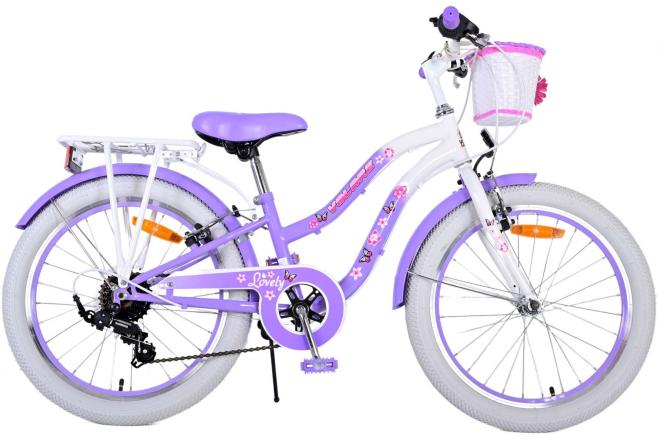 Volare lovely kinderfiets meisjes 20 inch paars 7 versnellingen