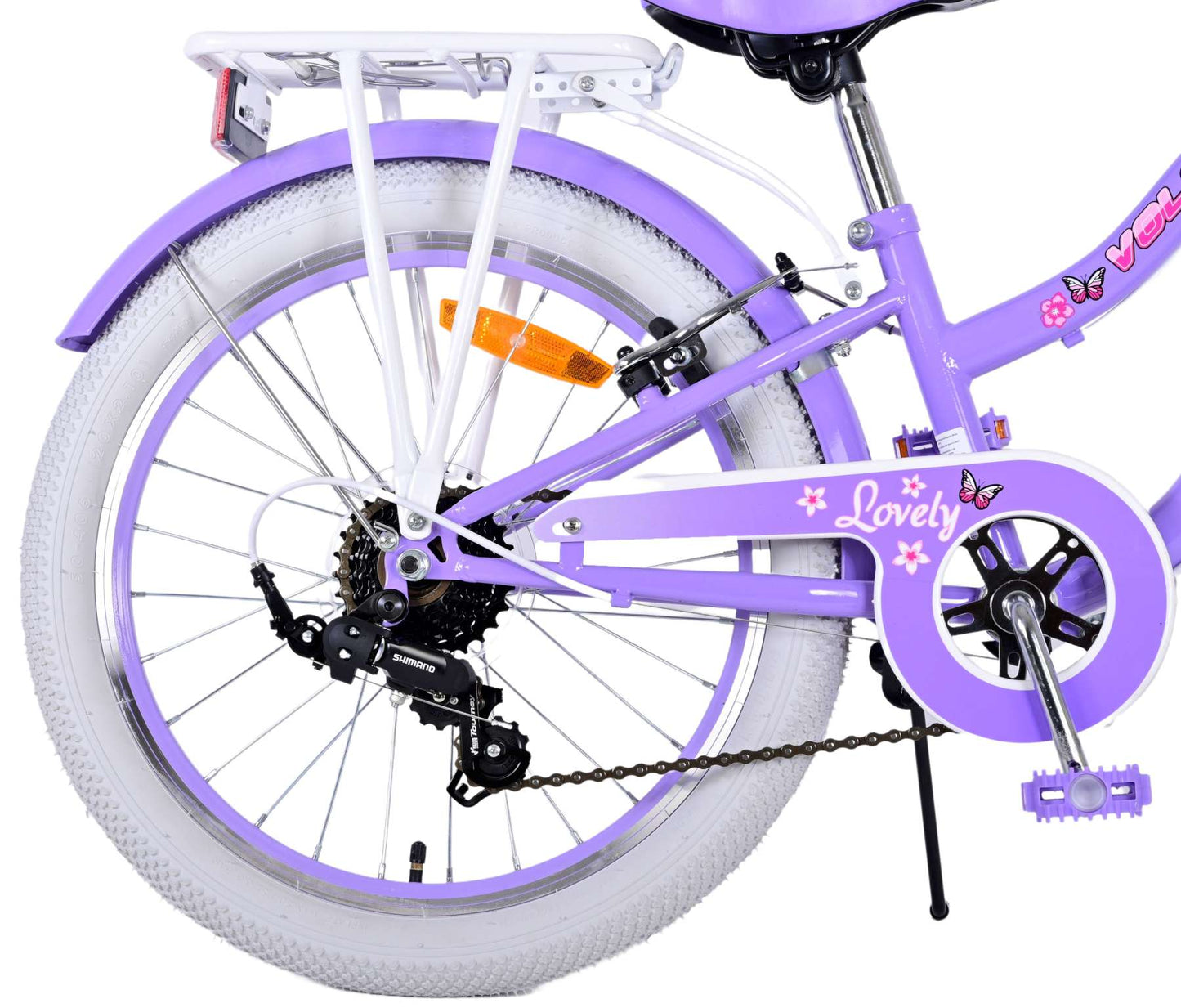 Volare lovely kinderfiets meisjes 20 inch paars 7 versnellingen