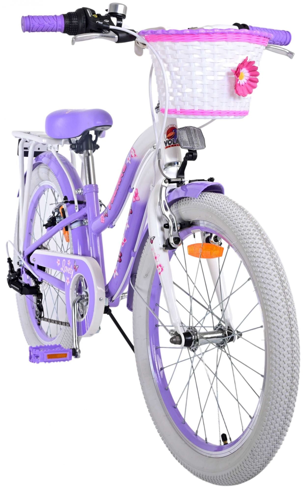 Volare lovely kinderfiets meisjes 20 inch paars 7 versnellingen