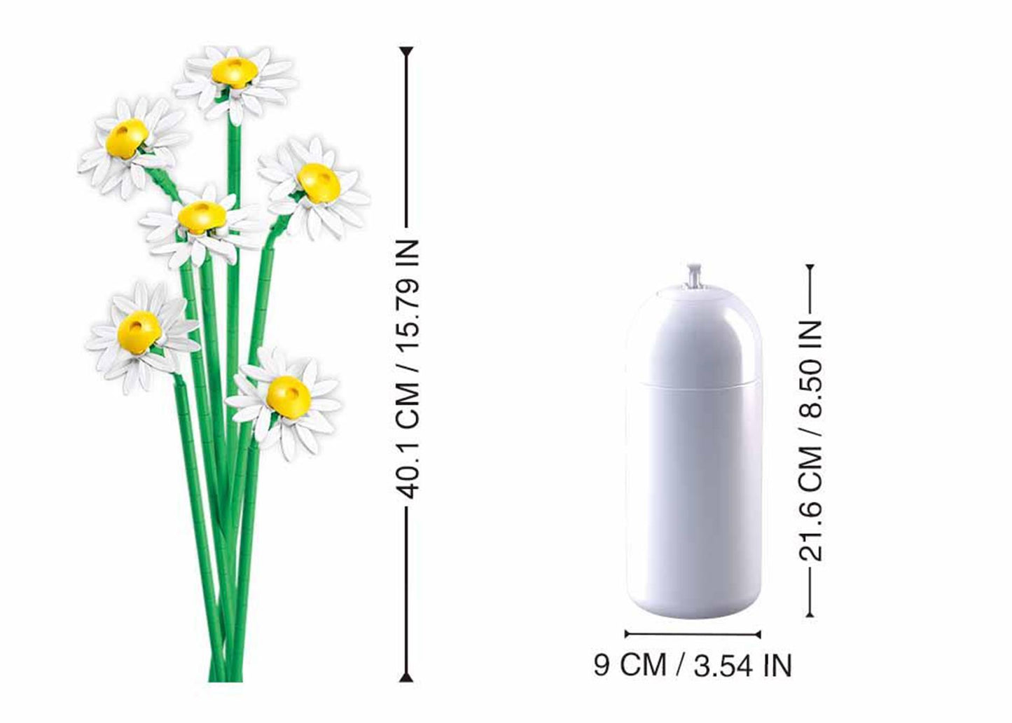 Sluban flowers madelief 255-delig