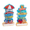 Zeezicht strandborden 3d zee strand souvenir magneet