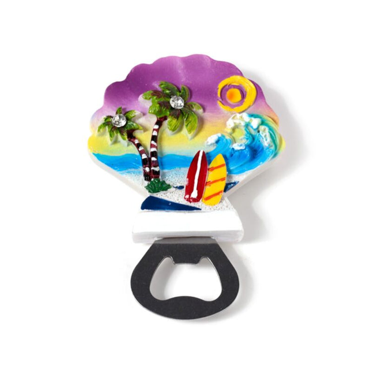 Strand souvenir magneet flesopenerr zeelleven