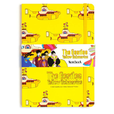 Yellow submarine gerecycled a5 gelinieerd notitieboekje