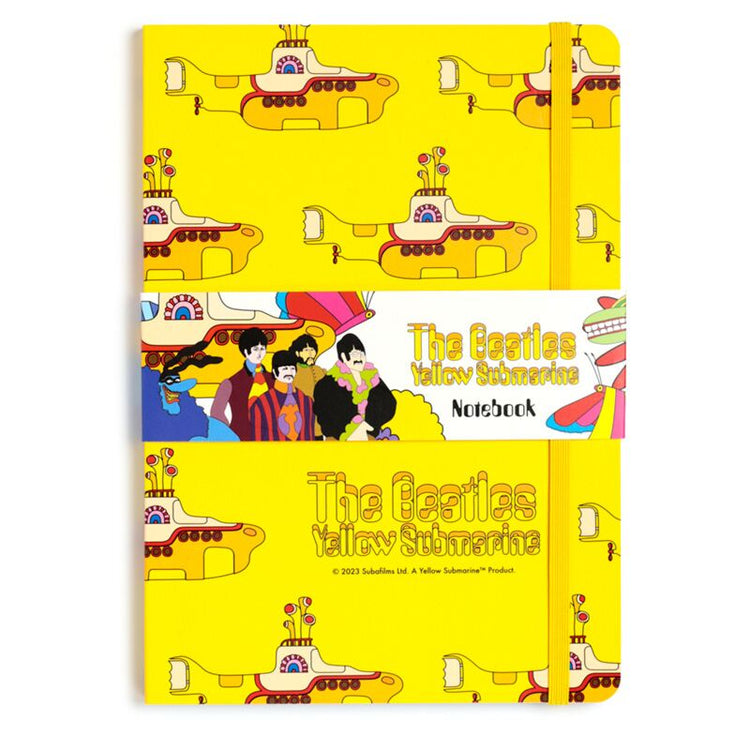 Yellow submarine gerecycled a5 gelinieerd notitieboekje