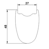 Miche wheel sets graff48 aero black ms 12f.tub. - afbeelding 3