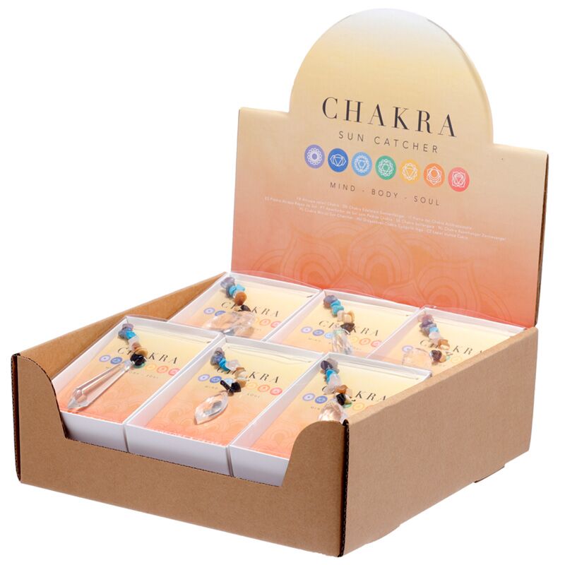 Edelsteen chakra suncatcher kristal