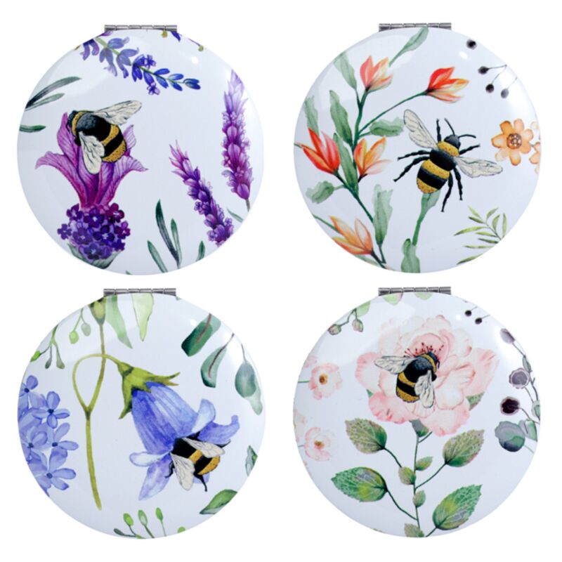 Nectar meadows bij bij compact make up spiegeltje