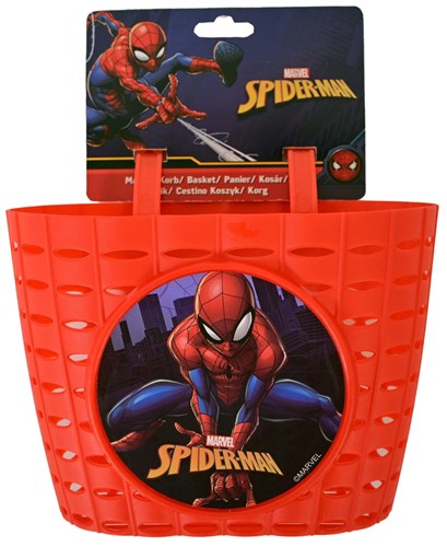 Spiderman spider-man plastic mandje - jongens - rood