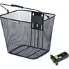 Basil b.v. fietsmand basil bilbao kf bevestiging inclusief stuurpenhouder 26 x 22 x 27 cm - zwart