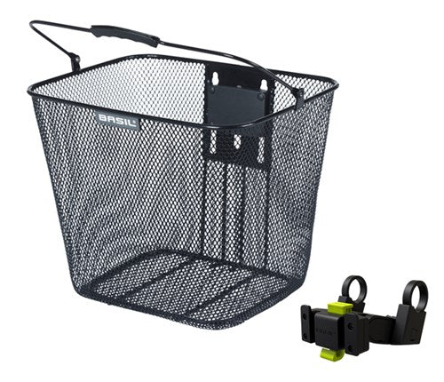 Basil b.v. basil mand bilboa afneembaar + klickfix stuur bev. 10240