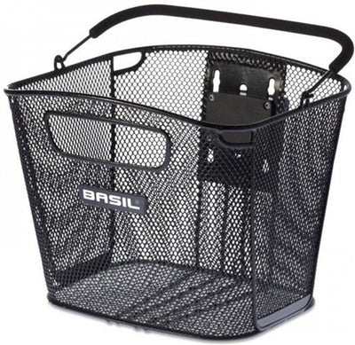 Basil Bold Front KF - fietsmand - voorop - zwart
