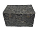 Bakkersmand blauwgrijs large 47x31x28 met deksel