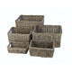 Dr rieten v-ager mand 54x44x34 pit grijs