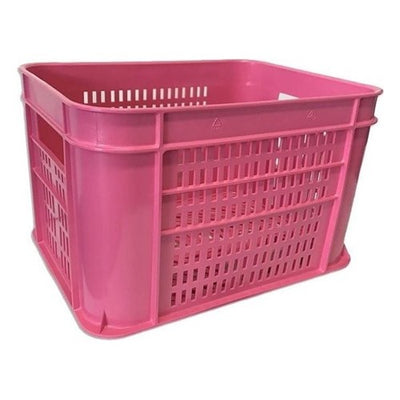 Pvc krat middel roze 40x30x25