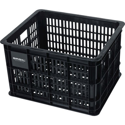 Basil fietskrat M - medium - 29.5 liter - zwart