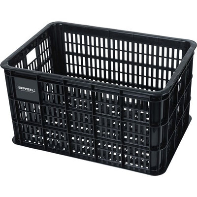 Basil fietskrat L - groot - 40 liter - zwart