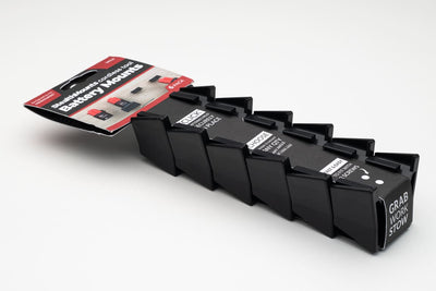 Stealthmounts bm-mw12-blk-6-blk accuhouder voor milwaukee m12 | zwart | 6-pack - bm-mw12-blk-6-blk