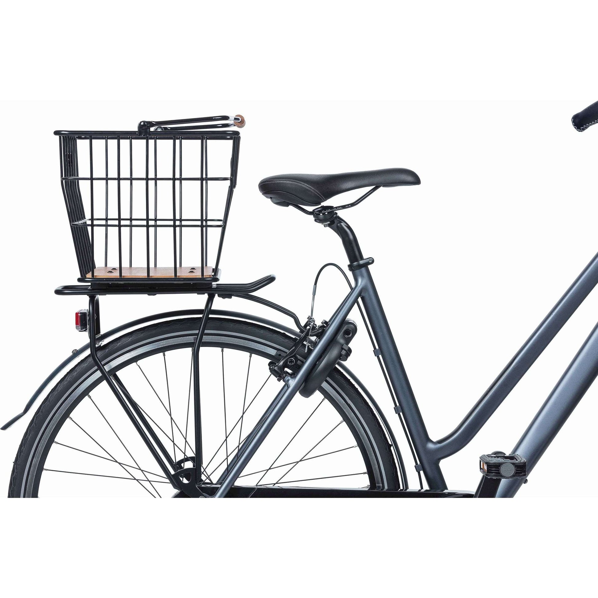Basil fietsmand nordland mik 23 liter 23 x 33 x 19 cm voor- en of achterop zwart bruin