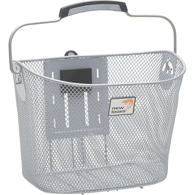 fietsmand Toscane Smartlock voor 19 liter zilver